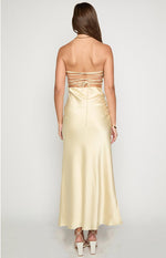 Mackenna Yellow Strapless Maxi Dress Image