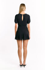 Maddie Black Mini Dress Image