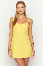 Marbelle Bright Yellow Mini Dress Image