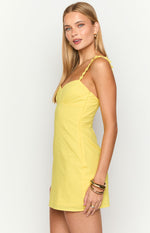 Marbelle Bright Yellow Mini Dress Image