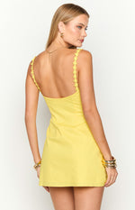 Marbelle Bright Yellow Mini Dress Image