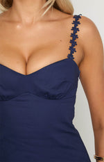 Marbelle Navy Mini Dress Image