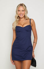 Marbelle Navy Mini Dress Image