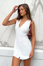 Maurice White Button Up Mini Dress Image