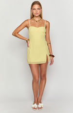 Mia Yellow Mini Dress Image