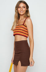 Nova Orange Crochet Top Image