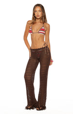 Pixie Brown Crochet Pants Image