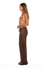 Pixie Brown Crochet Pants Image