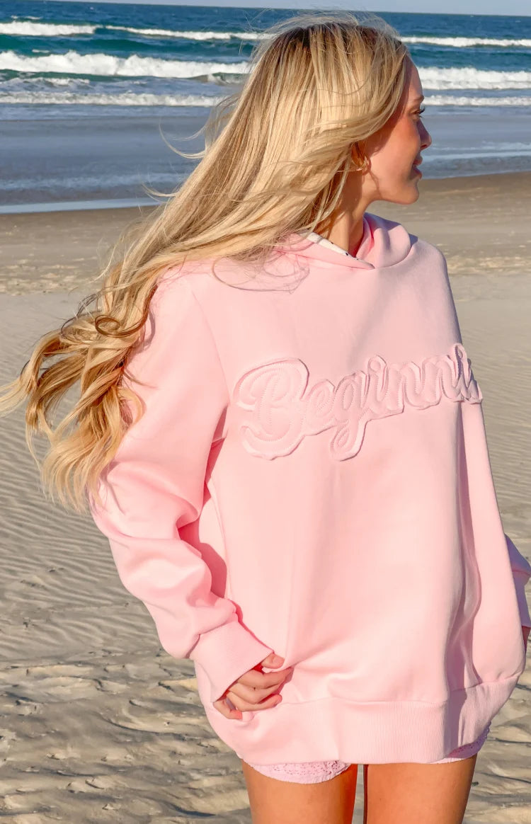 Presley Pink Polka Dot Hoodie Image