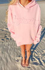 Presley Pink Polka Dot Hoodie Image