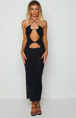 Renata Black Cut Out Dress Image