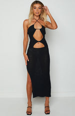 Renata Black Cut Out Dress Image