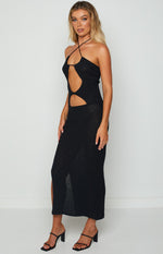Renata Black Cut Out Dress Image