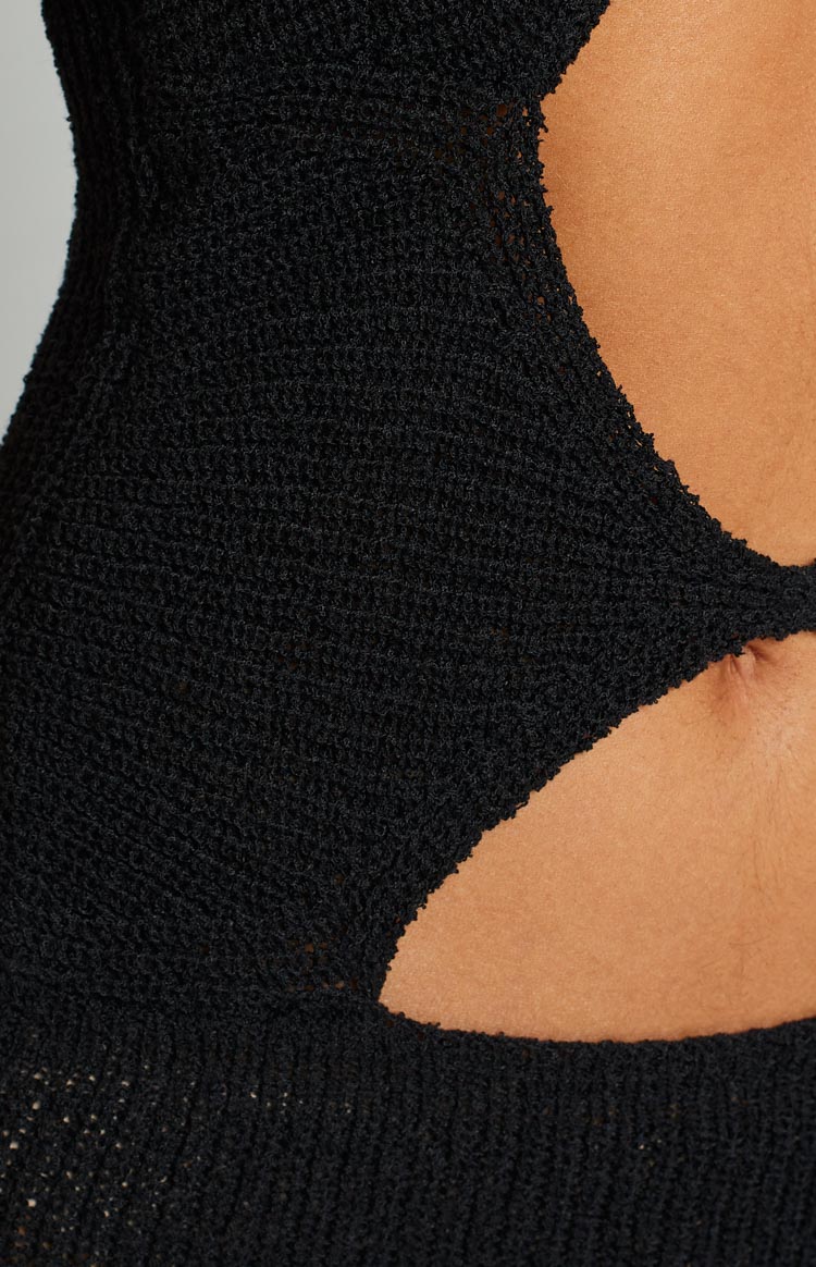 Renata Black Cut Out Dress Image