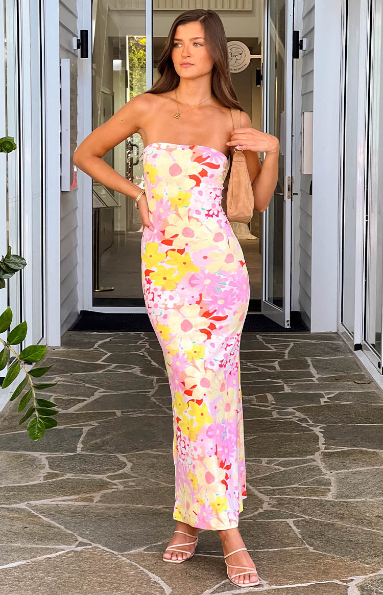 Arizona Strawberry Girl Print Maxi Dress Image