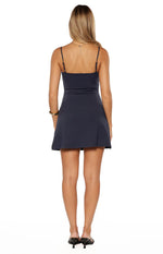 Rhea Navy Mini Dress Image