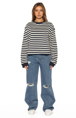 Roxie Mid Wash Ripped Jeans Image