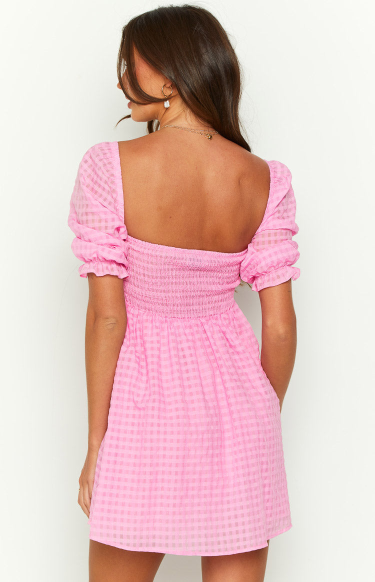 Rubi Pink Babydoll Mini Dress Image