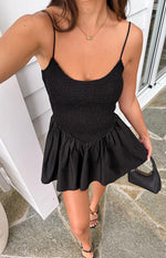 Sharmane Black Mini Dress Image