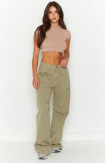 Shelbs Mocha Rib Knit Tee Image