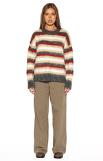 Sicily Multi Stripe Oversized Sweater Image