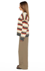 Sicily Multi Stripe Oversized Sweater Image