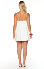 Sweet Pea White Tie Mini Dress Image