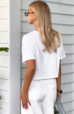 Ebba White Boxy Tee Image