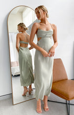 Taleah Cut Out Maxi Dress Sage Image