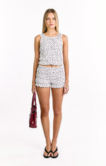 Tango White Polka Dot Top Image
