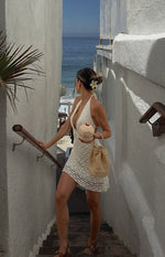 Tulip Cream Crochet Mini Dress Image