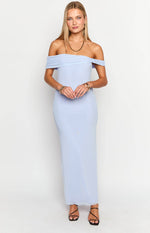 Vino Lilac Off The Shoulder Maxi Dress Image