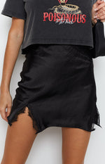Vivian Lace Mini Skirt Black Image