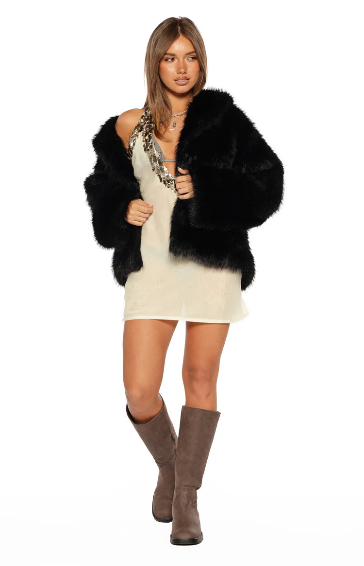 Westgate White Sequin Trim Mini Dress Image