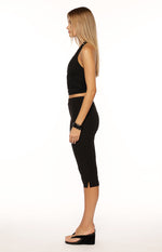 City Lights Black Jersey Capri Pants - PRE ORDER Image