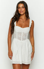 Die For You White Mini Dress Image