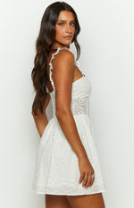 Die For You White Mini Dress Image