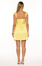 Raph Yellow Party Mini Dress Image